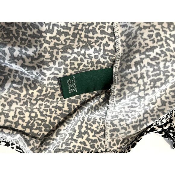 Ralph Lauren Wrap dress Black White career office business casual women's L - Picture 5 of 6